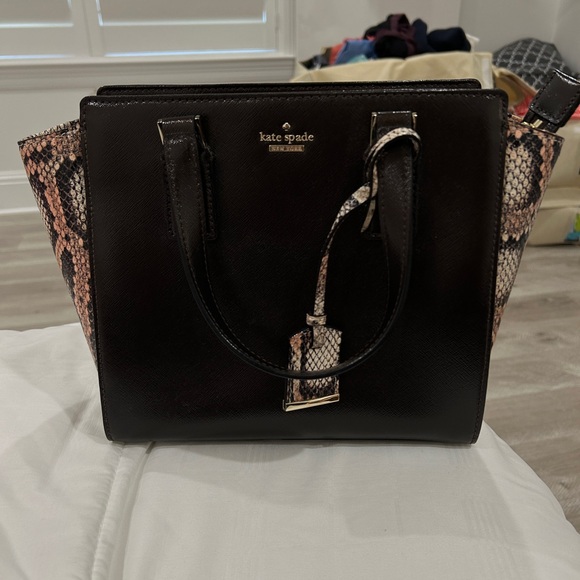 KATE SPADE NEW YORK LEATHER PRINTED BAG - Picture 2 of 6